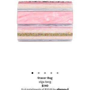 Olga berg stacer bag multicolor with chain worn once